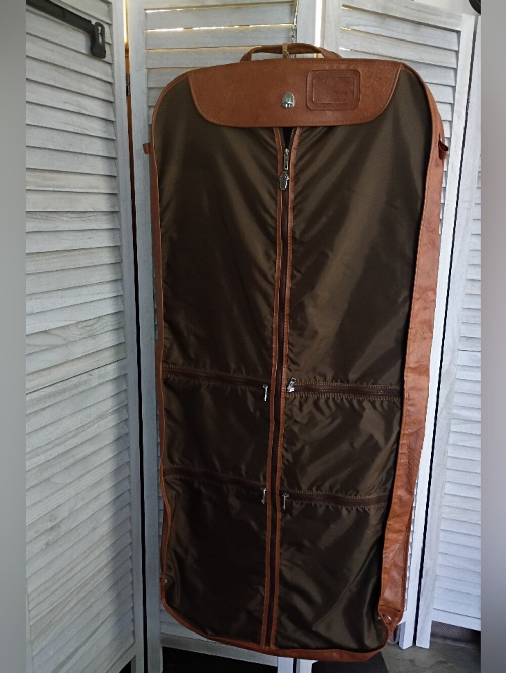 Vintage Samsonite Brown Leather Travel Bag 23x46x3.5 MINOR WEAR
